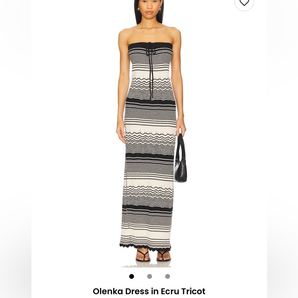 ALOHAS Women's Olenka Ecru Tricot Dress